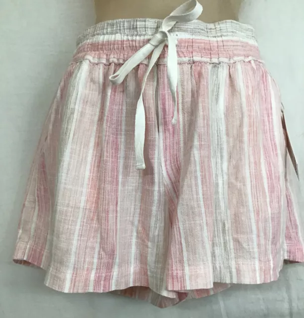 Splendid Collection Shorts Peach Multi-Drawstring Waist Nwt Size XS