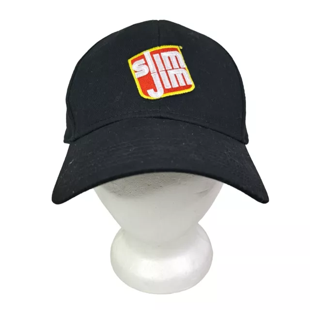 Slim Jim Baseball Hat Cap Black with Embroidered Slim Jim Logo Adjustable