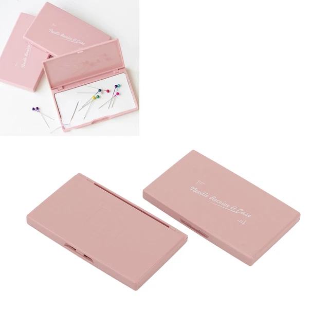 2pcs Magnetic Needle Case Plastic Magnet Portable Sewing Pin Holder For Objects