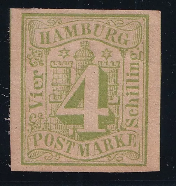 Altd. Staaten, Hamburg Mi.Nr. 5A (*) Borek Garantie