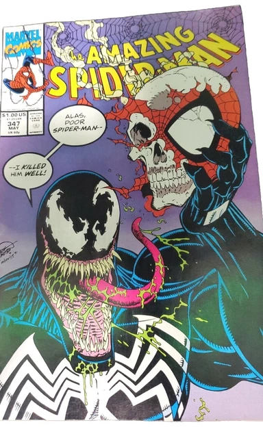Amazing Spider-Man #347 CGC 9.8 NM/MT WP Erik Larson Venom Marvel Comics 1991