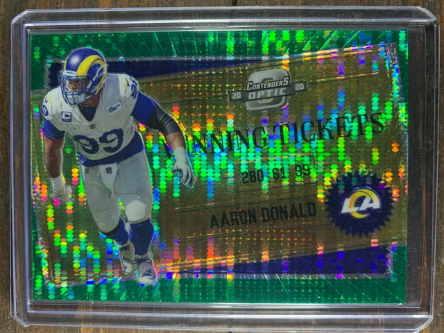 Aaron Donald Football Card #WT10 Panini Contenders Optic SSP Panini NFL DMVP /27