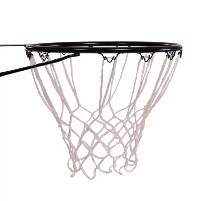 NEW! Heavy Duty Wall Mounted Full Size Black Basketball Hoop Rim and Net 3