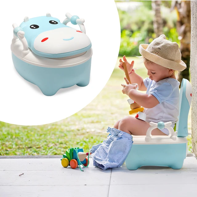Töpfchen Kinder Toilettentrainer Weiche Lerntöpfchen WC-Sitz Spritzschutz Funny