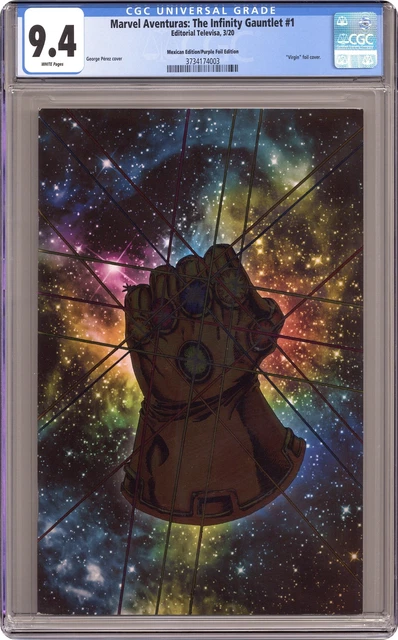 Marvel Aventuras The Infinity Gauntlet 1FOIL.PURPLE CGC 9.4 2020 3734174003