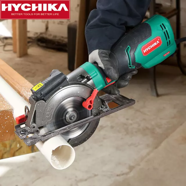 HYCHIKA ELECTRIC MINI Circular Saw 750W 3500RPM Power Tool With 3