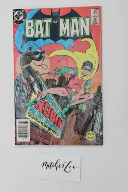 Batman #368 Newsstand Edition 1983 (VG-) - DC Comics - Canadian Price Variant!