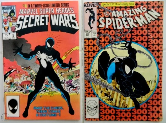 Lote De Caja Ciega De Cómic Increíble Spider-Man 300 Secret Wars 8 Wolverine 1 1982