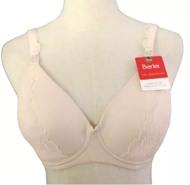 Berlei Size 10DD Beige Soft Cup Wireless Maternity Nursing Bra NWT