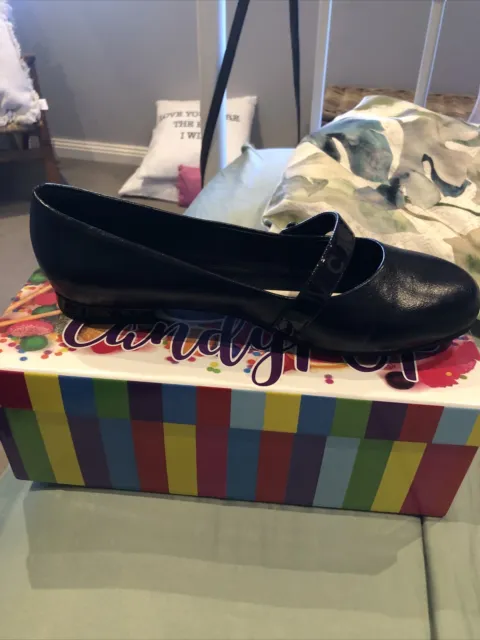 Candy Pop Black Mary janes Size 10 - Brand New In Box