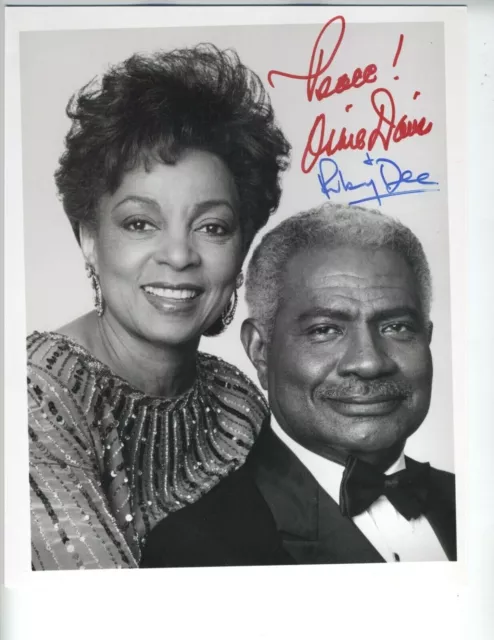 African American Actors Ruby Dee & Ossie Davis Signed Photo 8X10 Beautiful