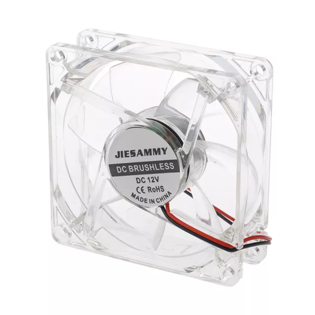 PC Computer Case Brushless Cooling Fan 80mm 8025S DC 12V 4Pin CoolerB-yt