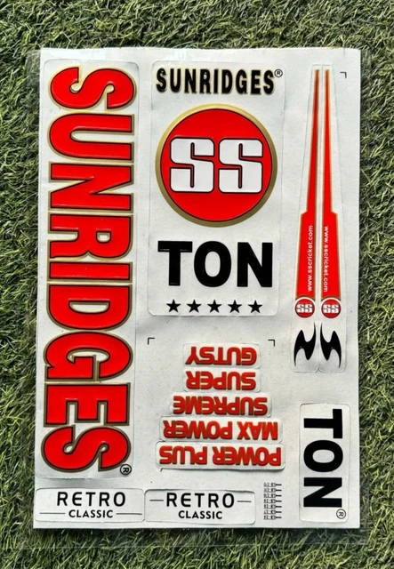 Ton Bat Sticker TON RESERVE EDITION Cricket Bat 3D Embossed Stickers(replica) - Chrome ...