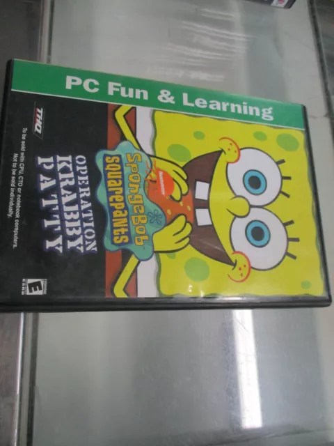 Spongebob Squarepants Operation Krabby PATTY PC Fun & Learning Game