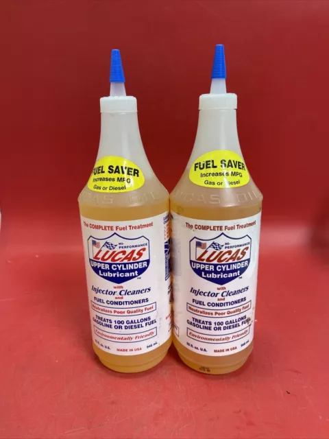 Lucas Oil 10003 Fuel Injector Cleaner 1 Quart Automotive Additive Lot 2