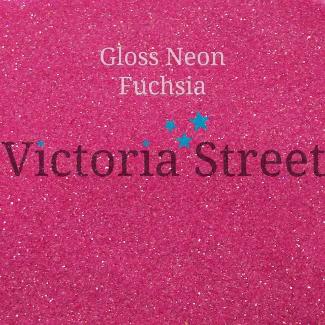 Victoria Street Glitter - Neon Gloss Hot Pink - Fine 0.008" / 0.2mm (Fuchsia)