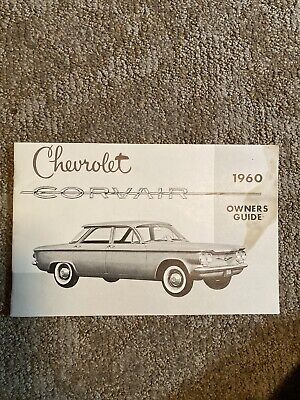 Original 1960 Chevrolet Corvair Owners Guide; Chevy Owners Manual