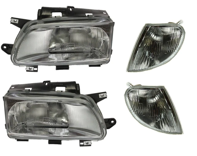 Kit De 2 Phares Avant (gauche + Droit) Pour Peugeot 406 (1999-2004) - Chromés - Ampoule H7 - Marque TYC - Neuf