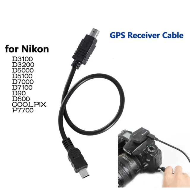 Microphone Adapter Cable Durable Camera GPS Part For Nikon D3100-D7100 COOLPIX