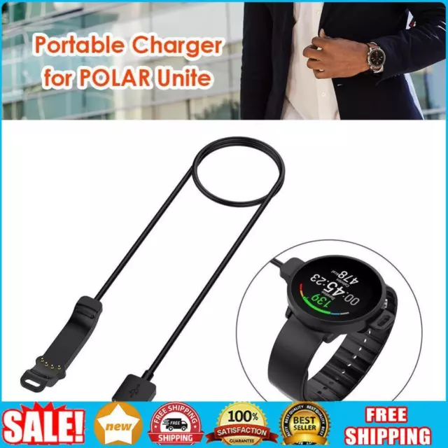 4-pin 1m USB Charger Watch Cable for POLAR Unite Smartwatch Charging Cord Line