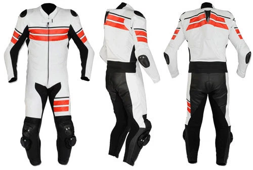 Mens A Grade Leather Motorcycle 1PC Suit Motorbike Rider Racing Armour Sports AB