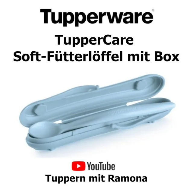 Tupperware C116 TupperCare® Soft-Fütterlöffel mit Box, Babylöffel neu/OVP