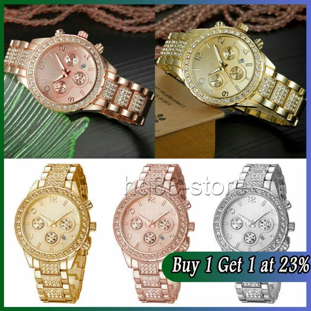 Kristall Diamant Damen Quarz Damen Armbanduhren Mode Strass Uhr Geschenk