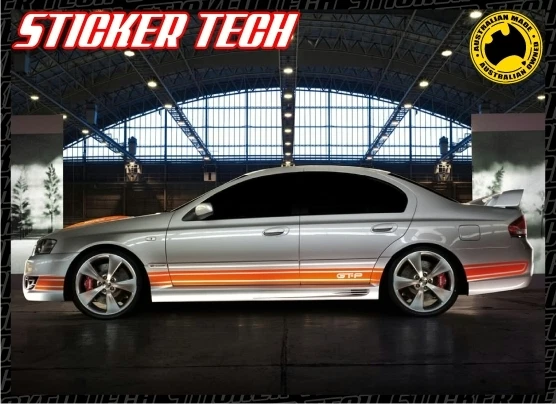 BA BF SIDE Stripes Sticker Decal Kit Suit Ford Falcon Gt Gtp Boss 260 ...