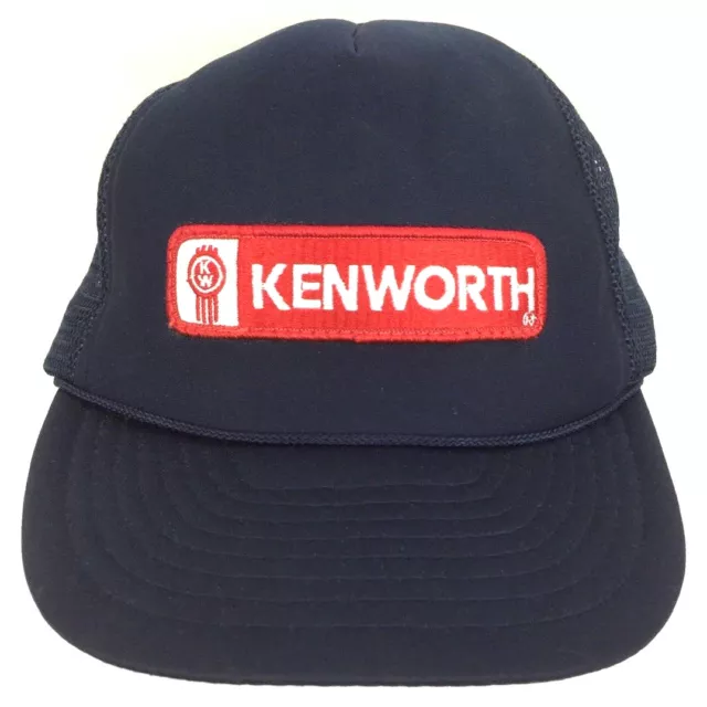 Vintage Kenworth Hat Patch Cap Mesh Trucks Diesel Trucker Snapback Baseball Logo