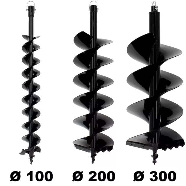 Tarière thermique - 52cm3 - 2CV - 3 mèches-2 extensions 30-60cm +