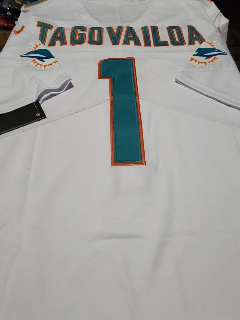 NWT adult Customized jersey dolphins #1 Tua tagovailoa size S color White *new