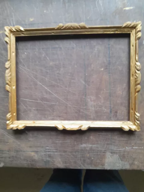 petit cadre en bois doré ancien