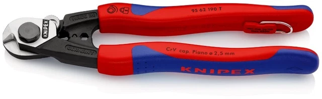 Knipex 95 62 190 T Coupeur de Câble Métallique Forgé Avec Mehrkomponenten-Hüllen
