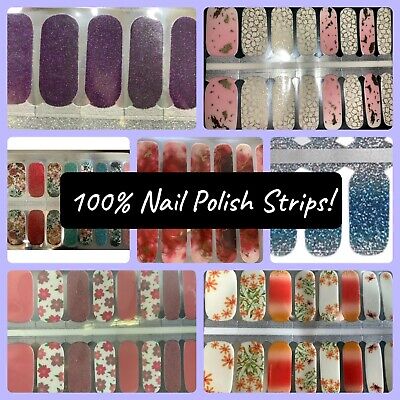 SALE! 100% Color Nail Polish Wraps BUY 3 GET 1 FREE!  US SELLER color Strips