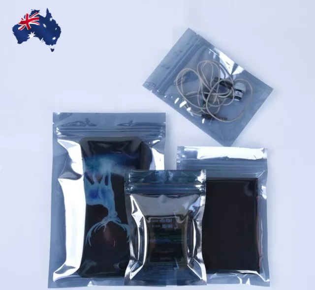 ESD Anti Static Protection Shielding Bag Translucent Zip Lock Resealable HDD GPU