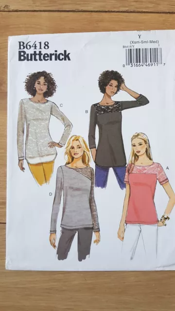 Butterick B6418 Lace Knit Tops Sewing Pattern For Women