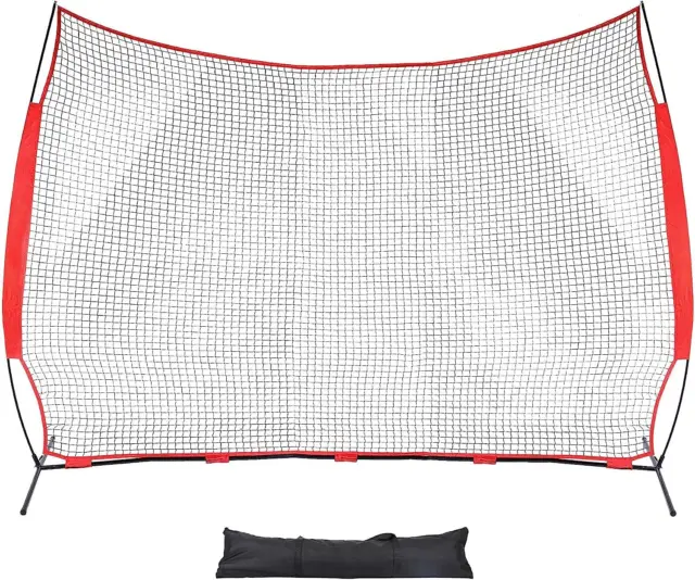 ZELUS Collapsible Barricade Backstop Net 12x9 ft, Net for Lacrosse, Baseball,..
