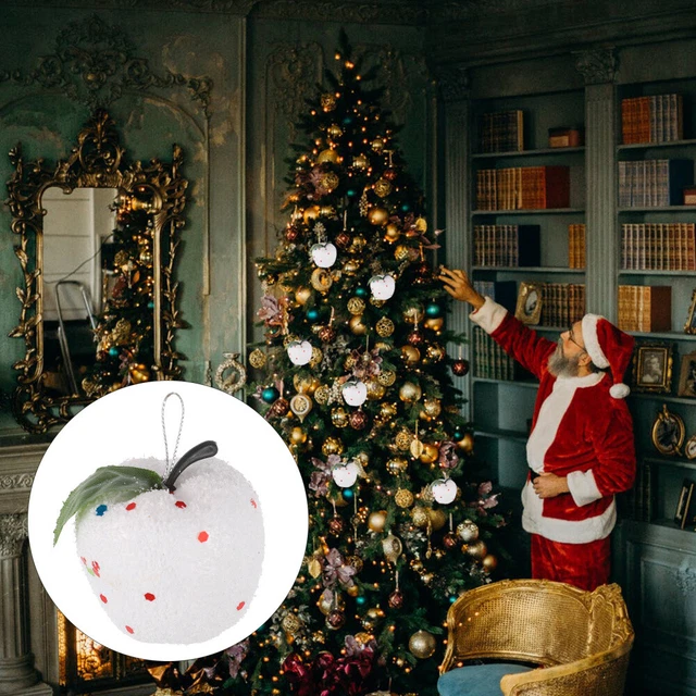 12 Pcs Pendente Sospeso Mela Di Natale Decorazioni Per Finestre Albero Di Natale