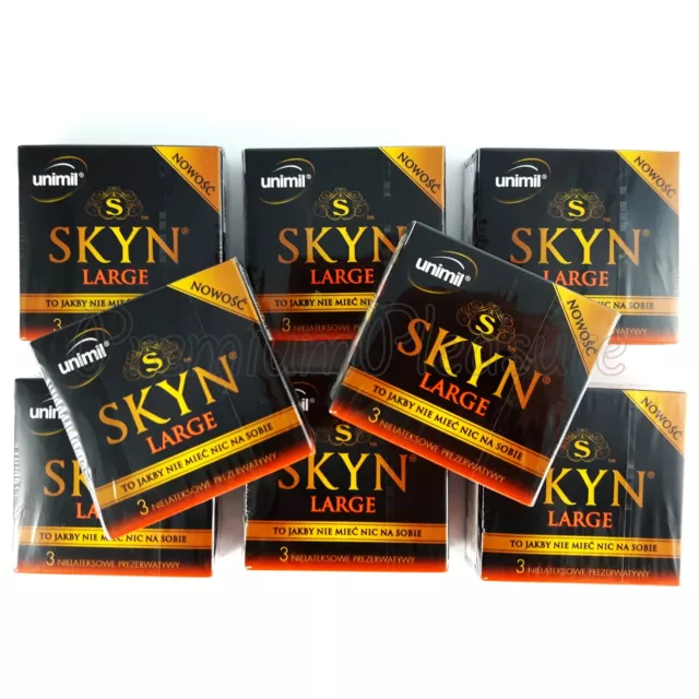 Skyn Lifestyles Grand King Taille XL XXL Condoms Plus Large 8 Boîtes De 24