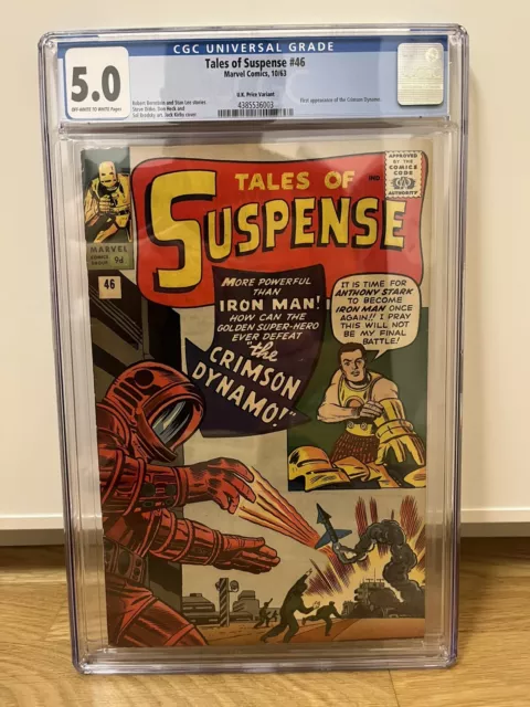 Tales Of Suspense 46 - CGC 5.0 OW/W, Marvel Silver Age Key 1st Crimson Dynamo