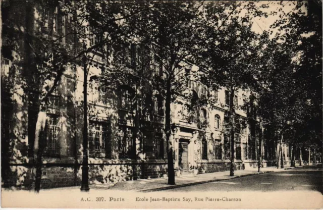 CPA PARIS 8e - 307. Ecole Jean-Baptiste Say, Rue Pierre-Charron (55483)