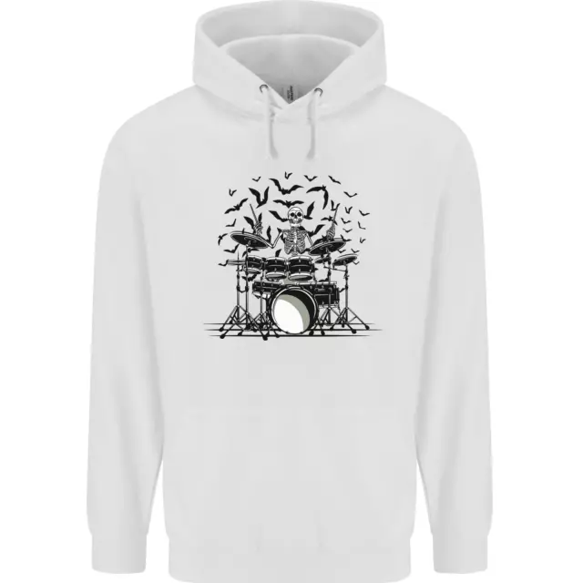 Skeleton Drummer Drumming Drum Skull Funny Childrens Kids Hoodie