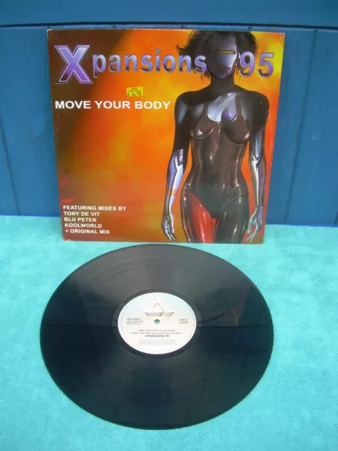 XPANSIONS 95 Move Your Body 12" Single 1995 4-Tracks Fully Tested Very Good