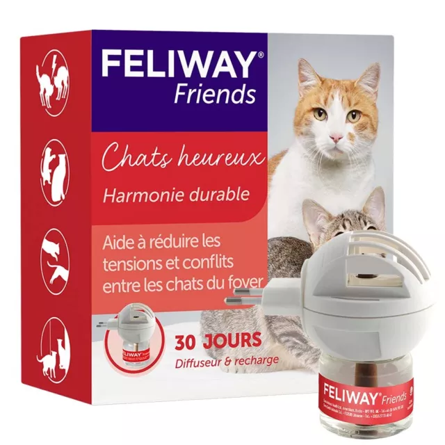 FELIWAY Friends - Gestion conflits entre chats - Kit complet (diffuseur + rechar