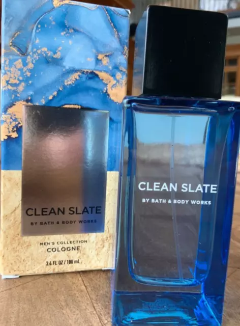 Bath and Body Works Men's Collection CLEAN SLATE For Men Cologne Spray 3.4  oz