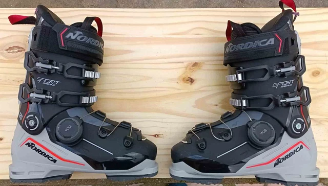 Chaussures De Ski Nordica Sport Machine 120 BOA 2025 - Chaussant 102 Mm - Noir/gris - Homme - Mondopoint 26.5