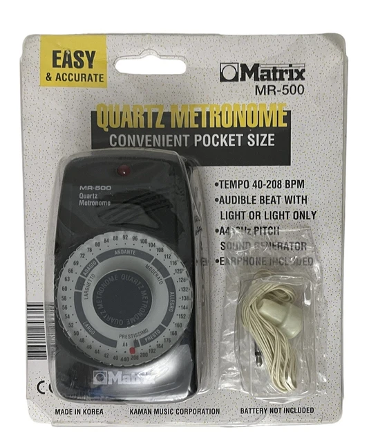 Matrix MR-500 Quartz Metronome Pocket Size - UNTESTED - READ
