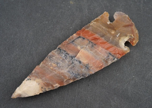Beauty 3.7" Flint Spearhead Head Point Knife Blade Arrowhead B390