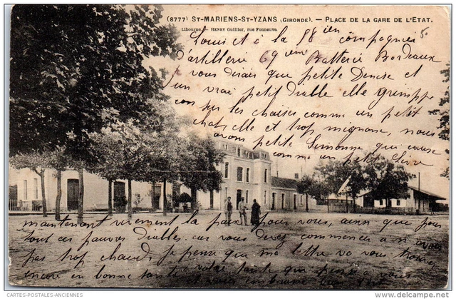 33 SAINT MARIENS SAINT YZANS - place de la gare de l'etat