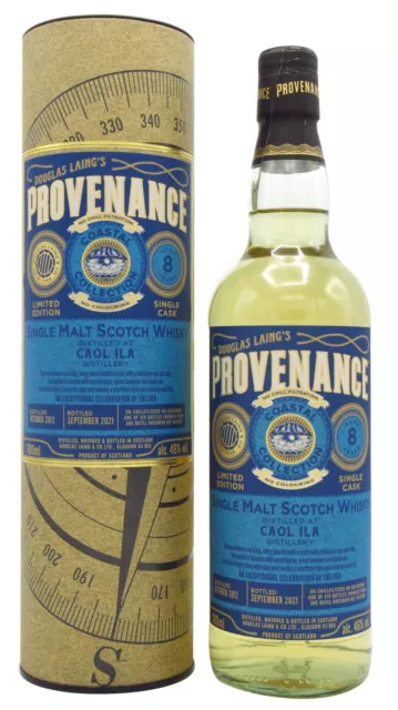 Caol Ila - Provenance - The Coastal Collection  2012 8 year old Whisky 70cl